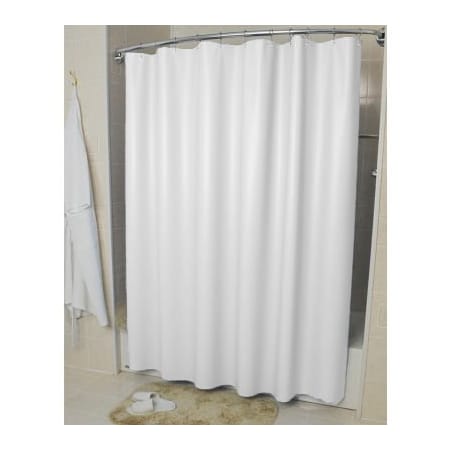 R & R Textile R&R Textile 72in x 72in Vinyl Shower Curtain - White Pebble Embossed - 10 Gauge - 12 per Pack G-SS9700-White